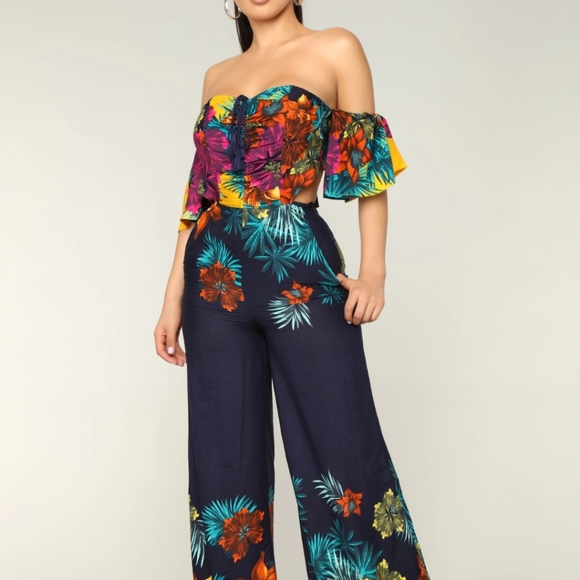 Tropical Jumpsuit - Picture 1 of 5